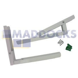 No Longer Available. Discontinued [Universal White Finished Microwave Extendable Arm Brackets & Fixings Wall-Mounting Kit]