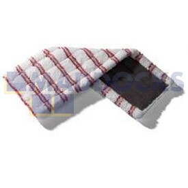 Genuine Original Numatic SPR Series Red Slalom 40cm Velcro Vertical Nylo Stripe Microfibre Mop (Pack of 10)