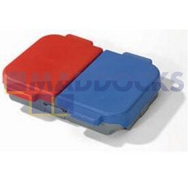 Genuine Original Numatic SER Series Red/Blue Full Split Lid, (2 x 70 Litre) Bag System Grey