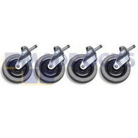 Genuine Original Numatic NC1, XTR, SER, CAR Series Set of 4 x 100mm Grey Tyred Castors
