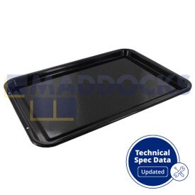 Bandeja de cozimento rasa esmaltada universal (417 mm x 300 mm x 21 mm)