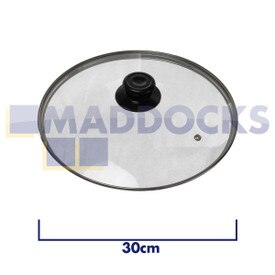 Panela universal, wok, tampa de vidro da frigideira (30cm)